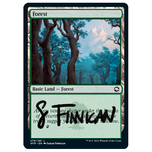 MTG 森　AP アーティストプルーフ　 Forest MTG 森 AP アーティストプルーフ Forest AFR Forest MtG Artist